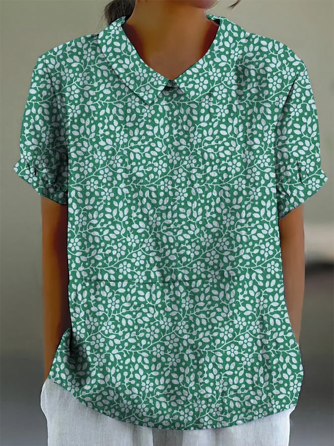 🔥Best Match🔥Women's Retro Floral Casual Shirt