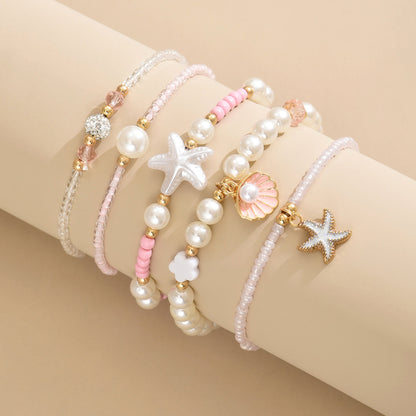 Ocean Wind Beaded Multi-Piece Set Bracelet