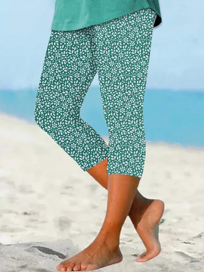 🔥Buy 3 Get 10% Off🔥Women's Hawaiian Print Resort Casual Leggings