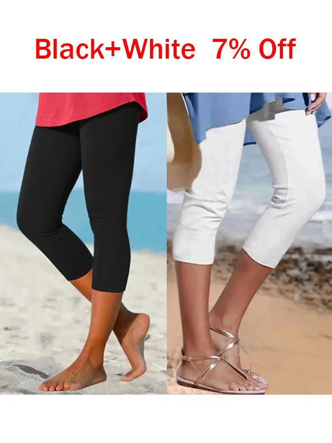 🔥Buy 3 Get 10% Off🔥women's plain casual leggings