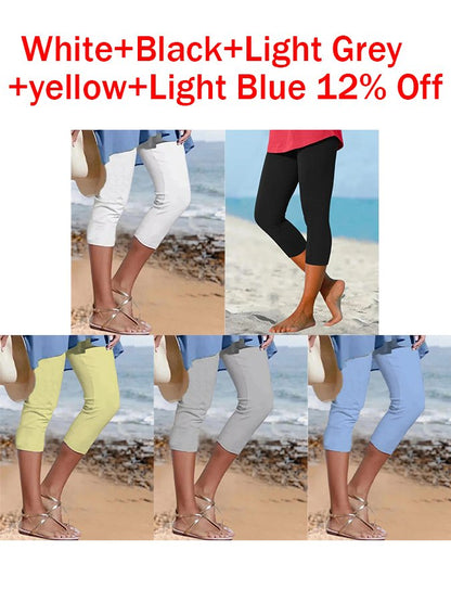 🔥Buy 3 Get 10% Off🔥women's plain casual leggings